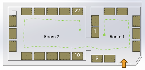 Floor plan of the museum